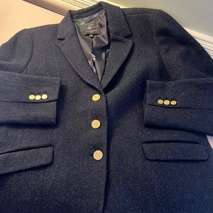 14P Talbots Navy Blue Wool Blazer